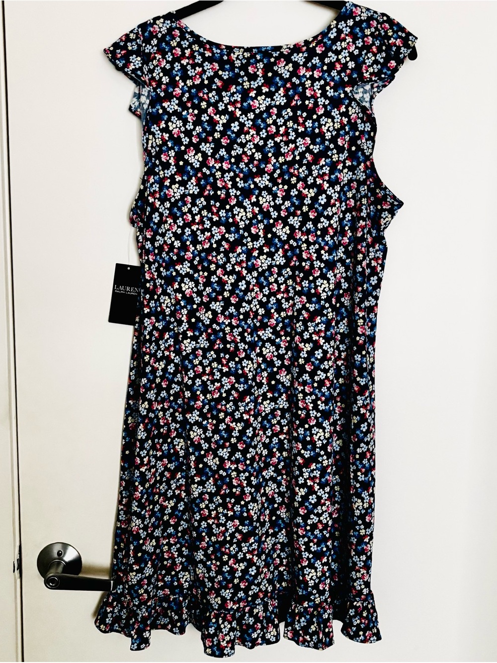 Lauren Ralph Lauren Sleeveless Gown Women's Pajama Navy Floral Size Med
